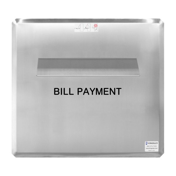 Kingsley Bill Payment ThruWall depository Faceplate